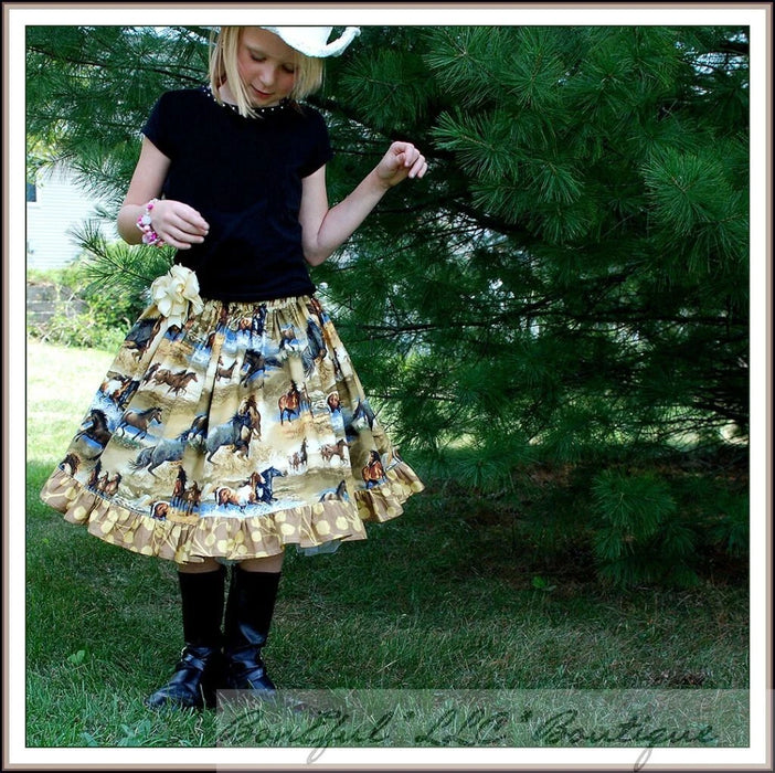 Cotton Fabric BTY Horse Equestrian Farm Race Animal