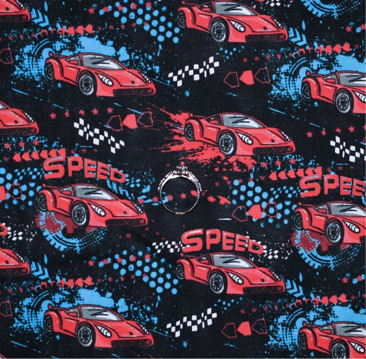 Cotton Fabric BTY Red General Sports Car Toy Classic SALE