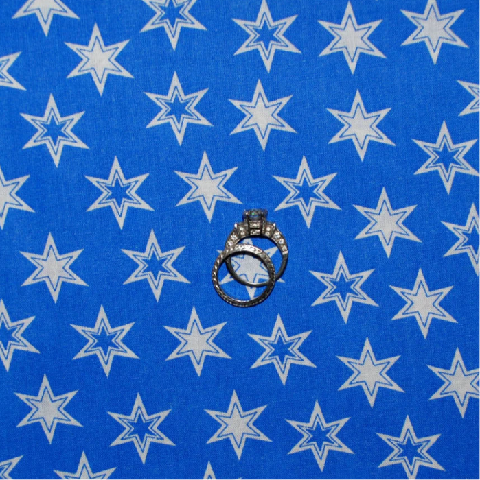 Cotton Fabric BTY Blue White Super Hero American Stars USA America Comic