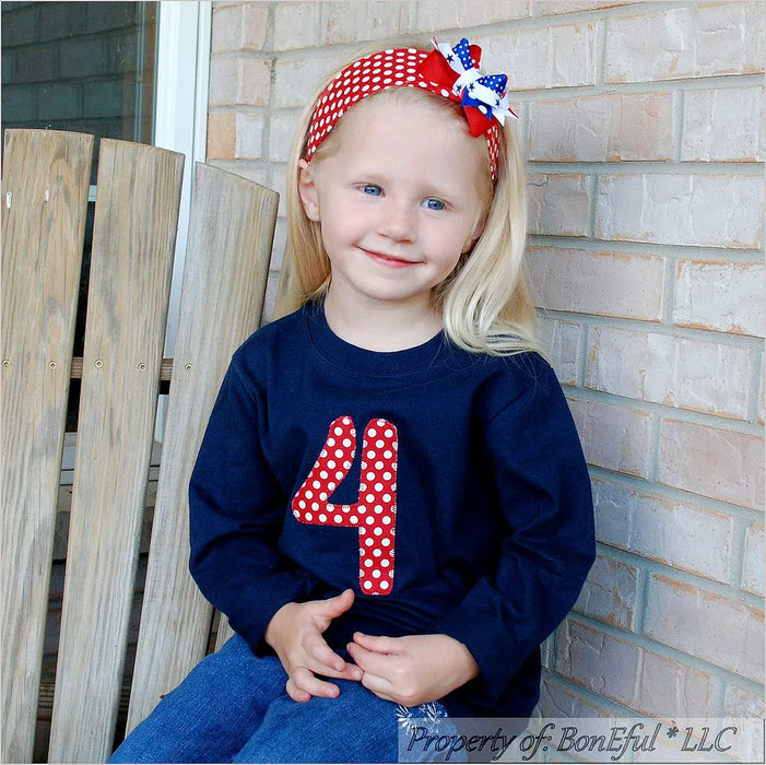 Boutique Kids Girls Boys Size 4T Number 4 Top