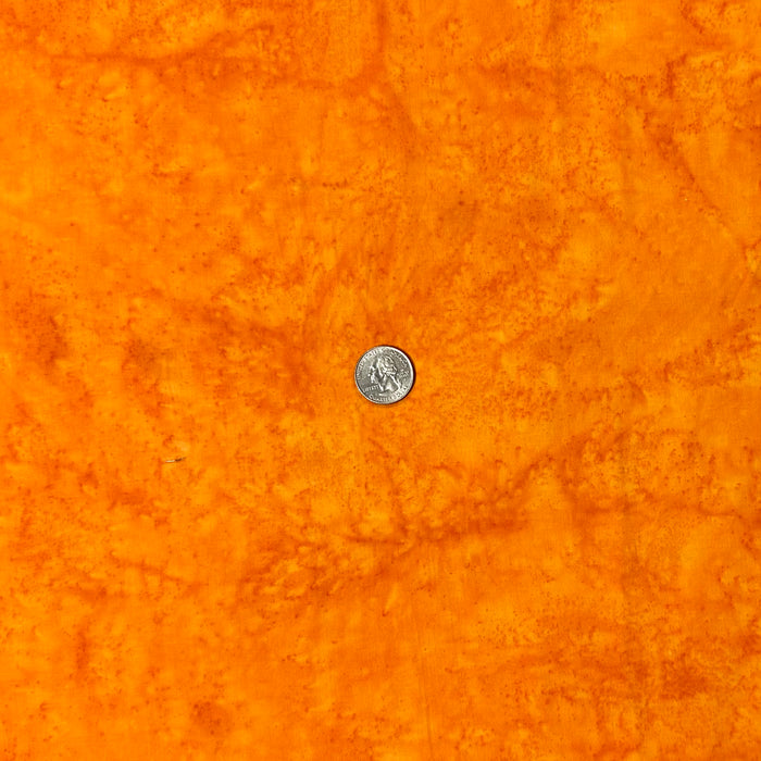 Cotton Fabric BTY Batik Orange Tone Tonal Natural Art Sunset Lava Flame