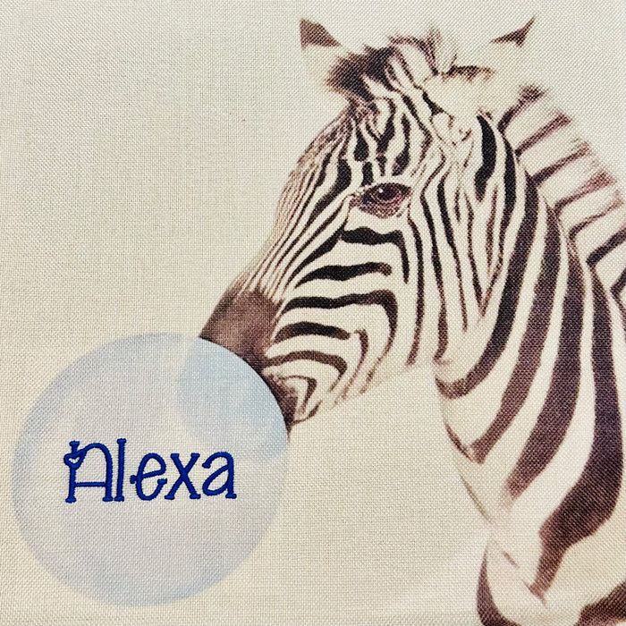 Pillow Cover 18” Square Zebra Bubblegum