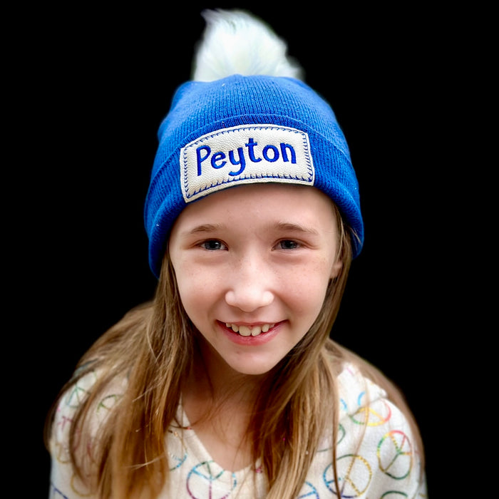 Custom Kids Embroidered Beanie Winter Hats