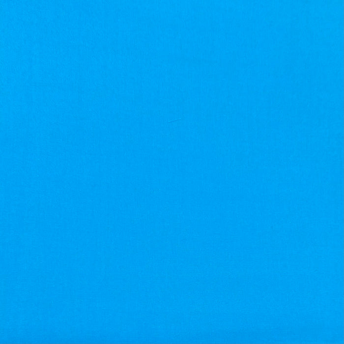 Cotton Fabric HY Solid Turquoise Bright Blue
