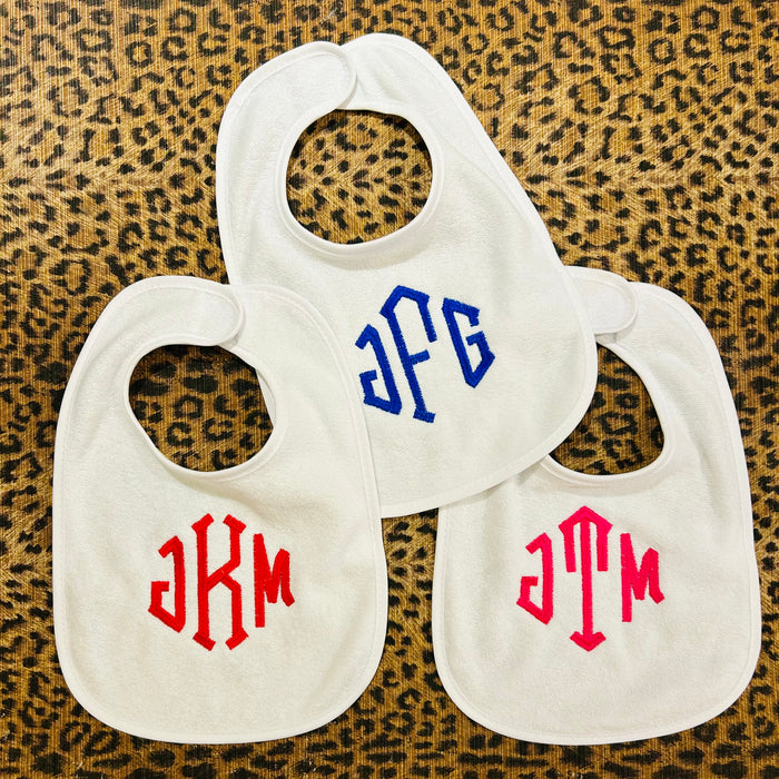 Baby Boutique Monogrammed Bib Bibs