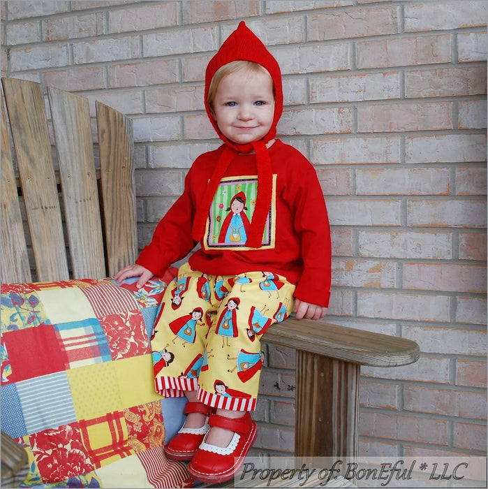 Boutique Baby Girls 18 Months Red Riding Hood Top Pants Hat Set