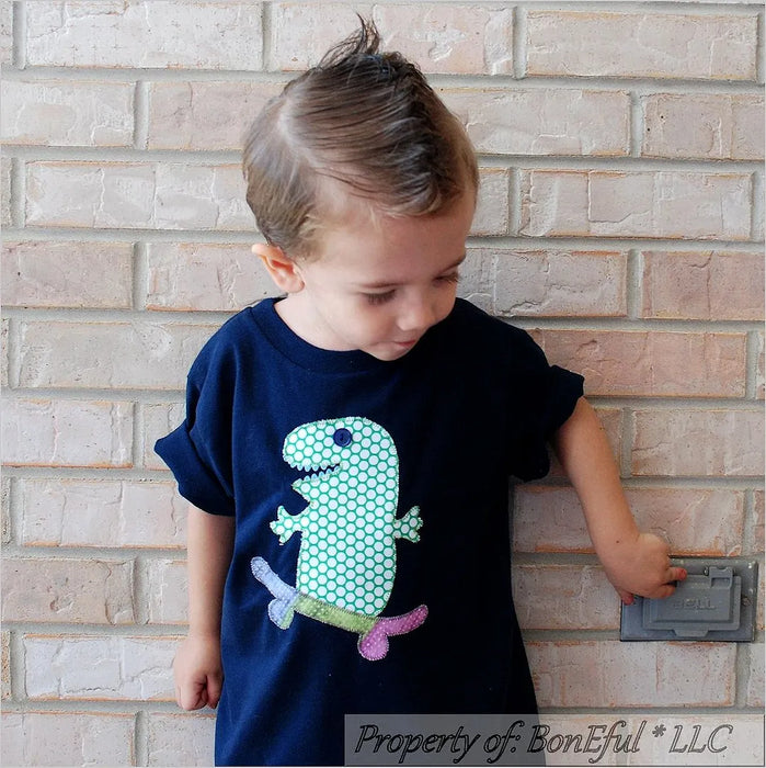 Boutique Baby Boy Size 2 2T Monster Skateboard T-Shirt Top