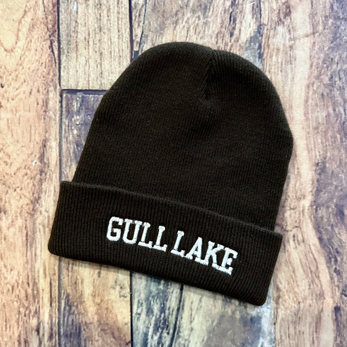 Boutique RTS Hat Gull Lake Brown Knit Beanie Kid Gift